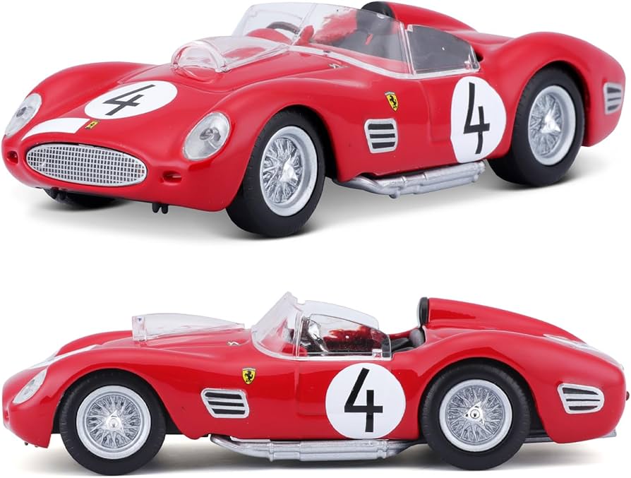Amazon.com: Xiangtat 1:43 B18-36307 F-errari Racing 250 Testarossa