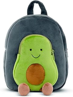 blue tree Cute Kids Backpack Toddler Bag Plush Animal Cartoon Mini Travel Bag for Baby Girl Boy 1-5 Years (small, Avocado ...