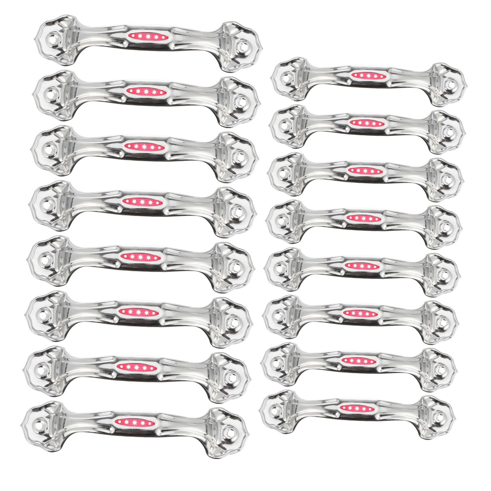 WOONEKY Modern Stainless Steel Cabinet Handles 24pcs Set Strong and Safe Anti-Skid Knobs Elegant Knobs for Home Decor