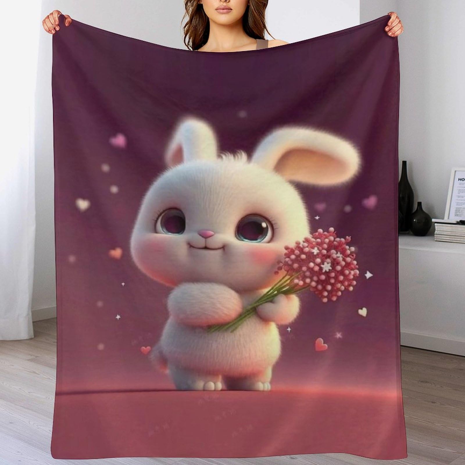 Couverture polaire douce pour cocooning sur canapé le soir