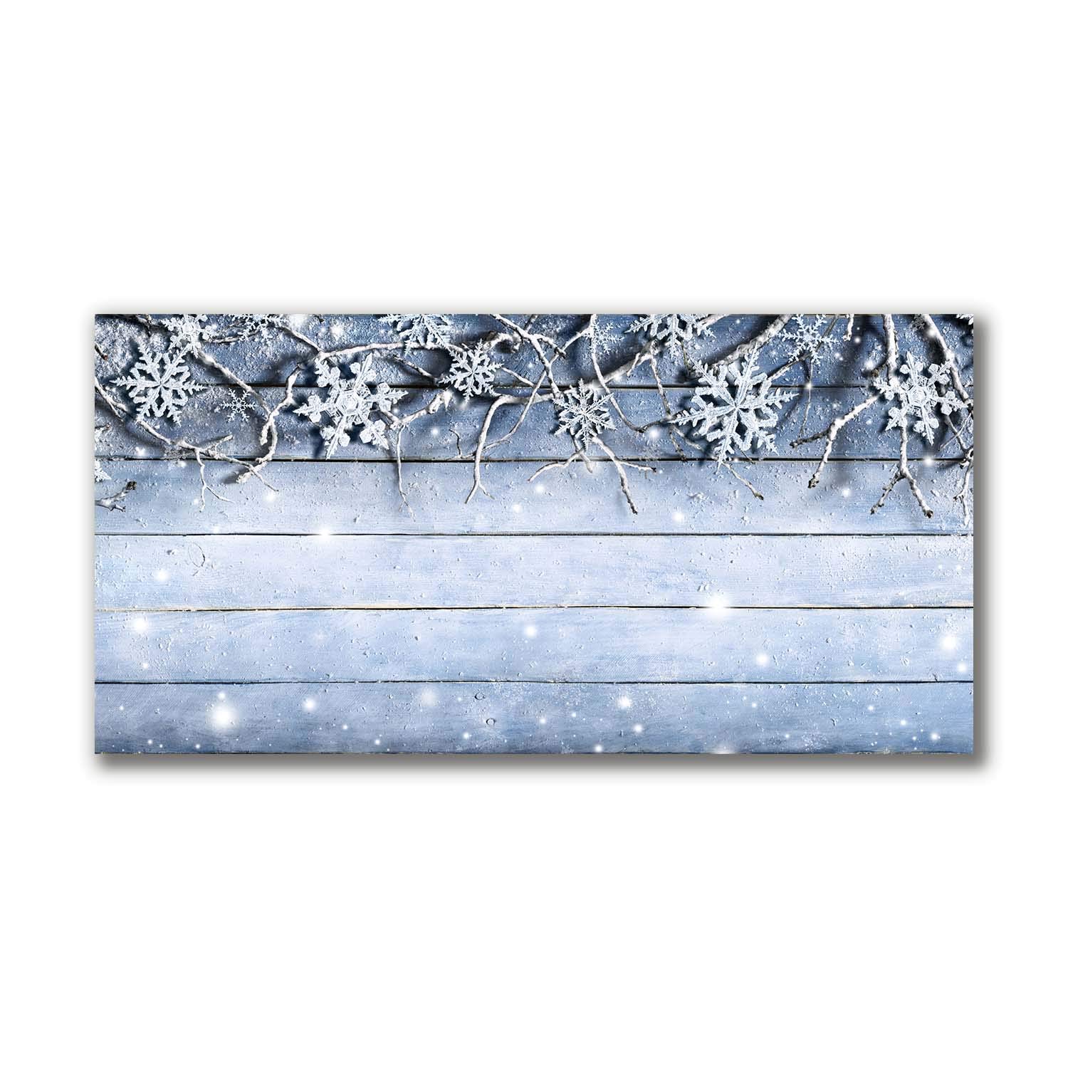 Tableaux pour la mur de salon avec saint snowflakes winter frost Tulup 120x60 cm