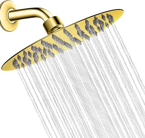 Miniatura 16 de NearMoon Cabezal de ducha de lluvia, diseño ultrafino - aumento de presión, experiencia impresionante, lluvia de alto flujo, acero inoxidable