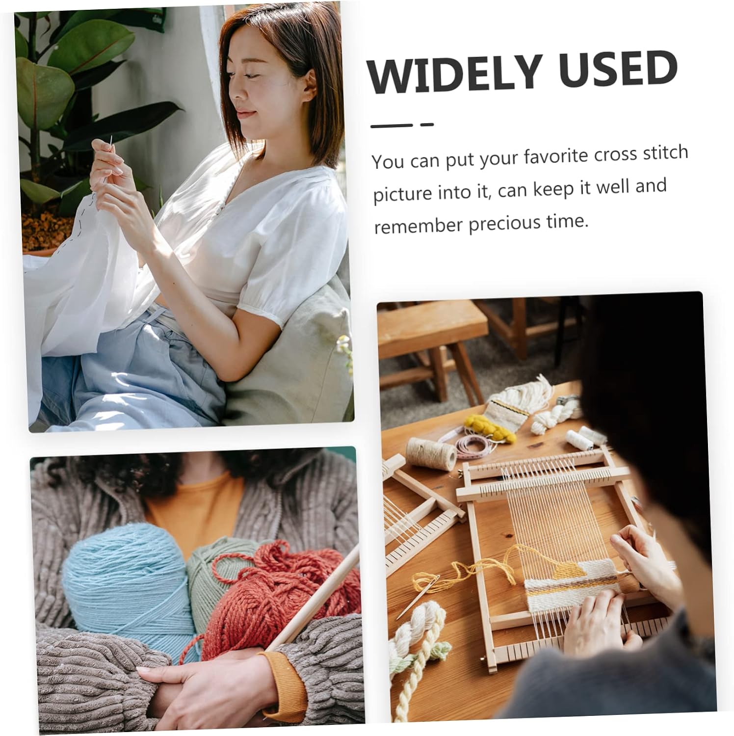 Round Frame for Cross Stitch Embroidery Hoop Round Photo Holder Frame Diy Craft Home Dec