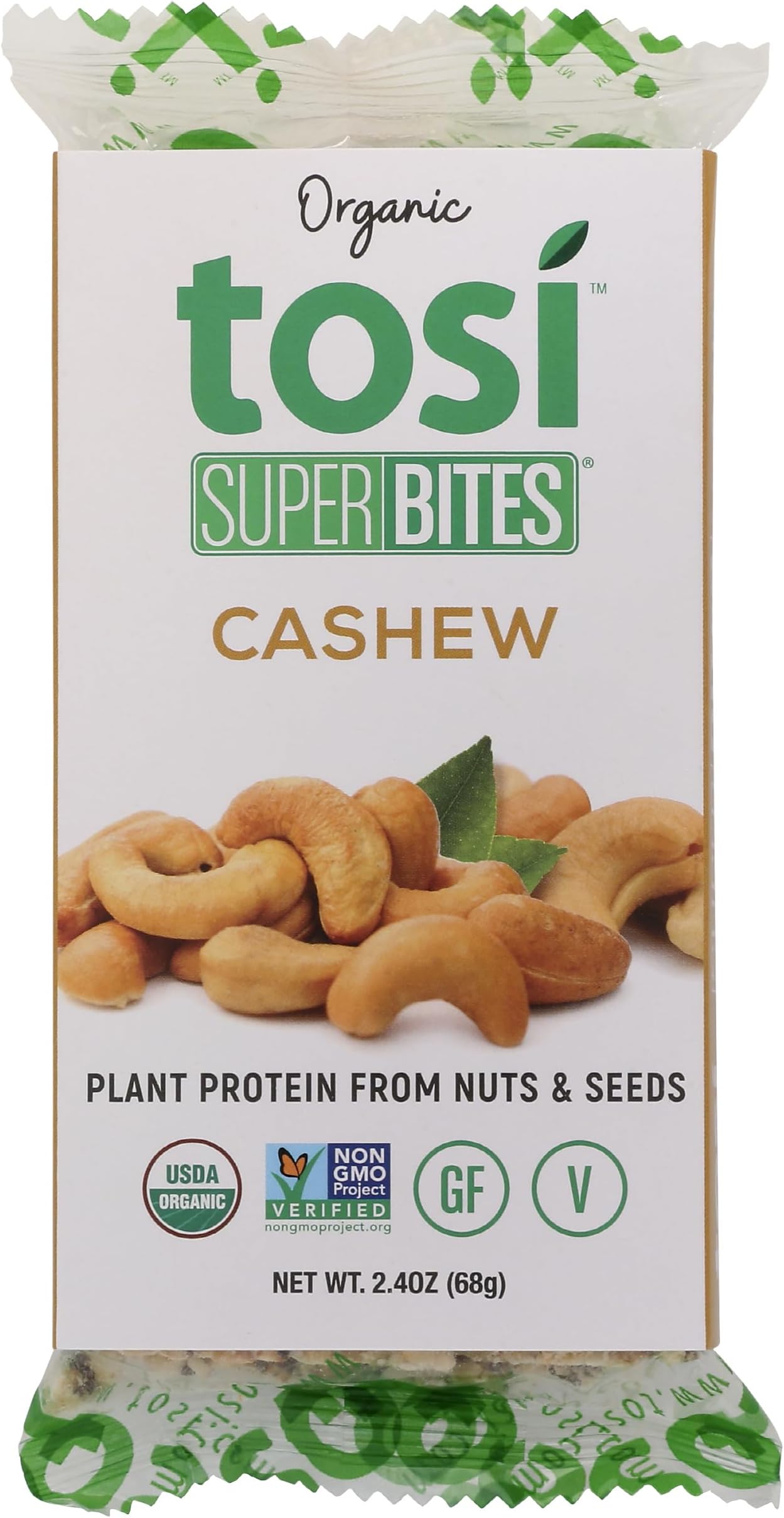 Bar Cashew Superbites Organic, 2.4 Ounce