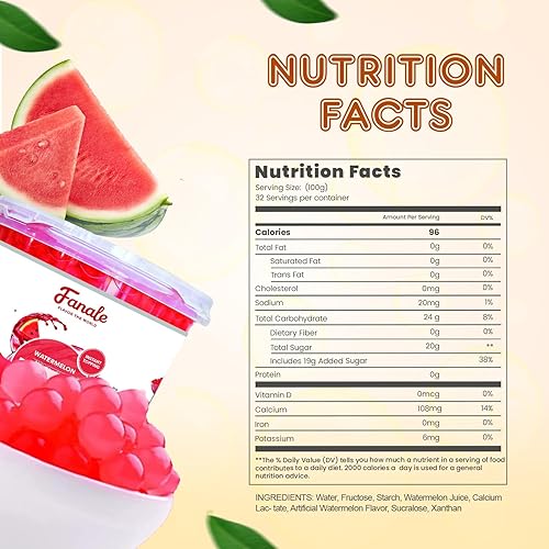 Vista 206 de Fanale Perlas de fresa y mango, veganas, sin OMG, sin gluten, sin grasa, perfectas para té de burbujas, batidos, helados, postres y bebidas, 2