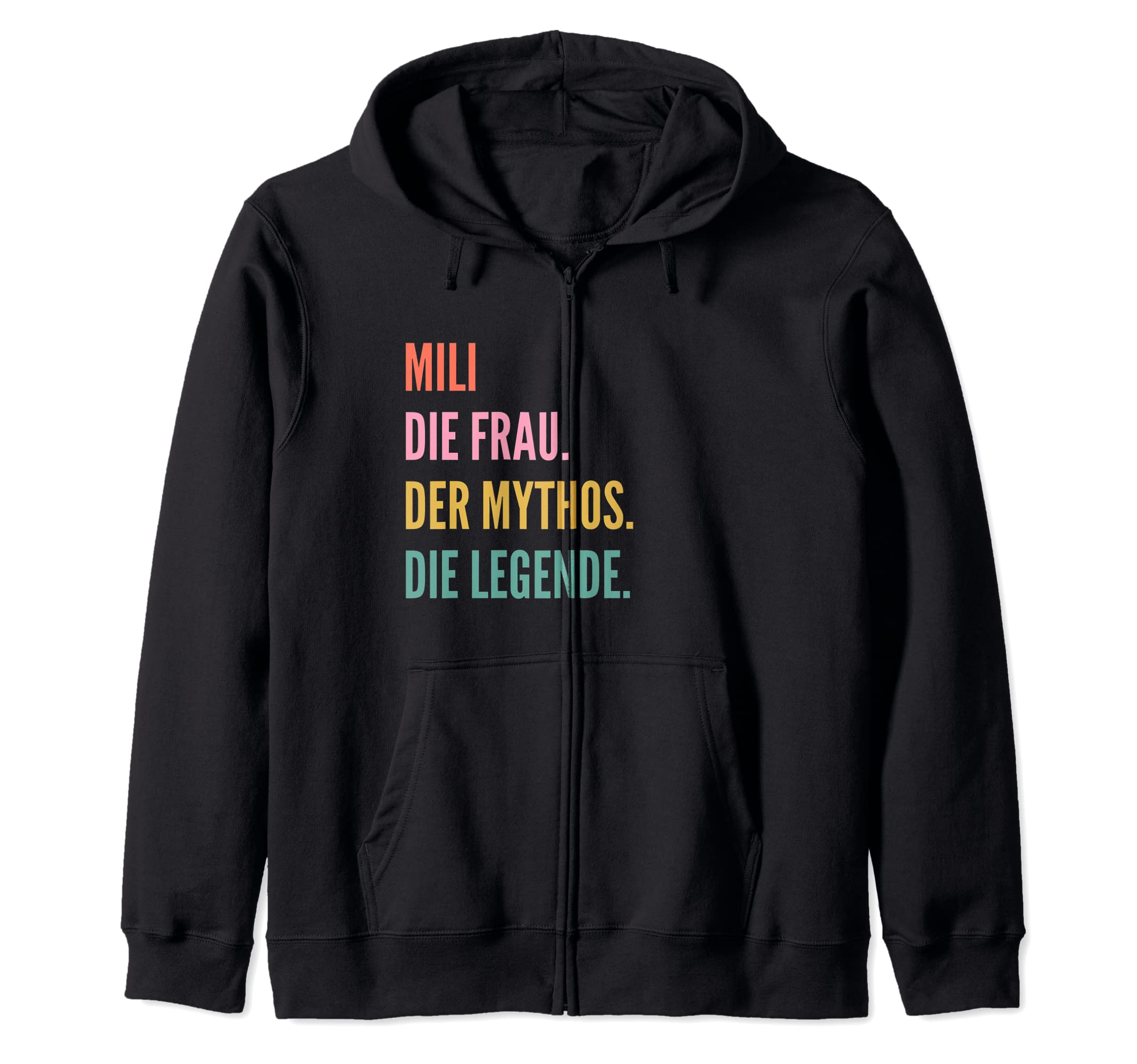 Funny German First Name Design - Mili Zip Hoodie
