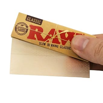 RAW Rolling Tips Bag - 200 Tips + RAW Classic 1-1/4 Rolling Papers 7 Pack Includes Black Tray Keychain + Automatic Rolling Machine 79mm