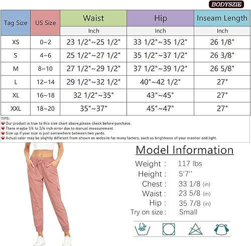 Miniatura 5 de MISS MOLY Pantalones cargo de senderismo para mujer, ligeros, de secado rápido, casuales, cintura elástica, bolsillos con botones