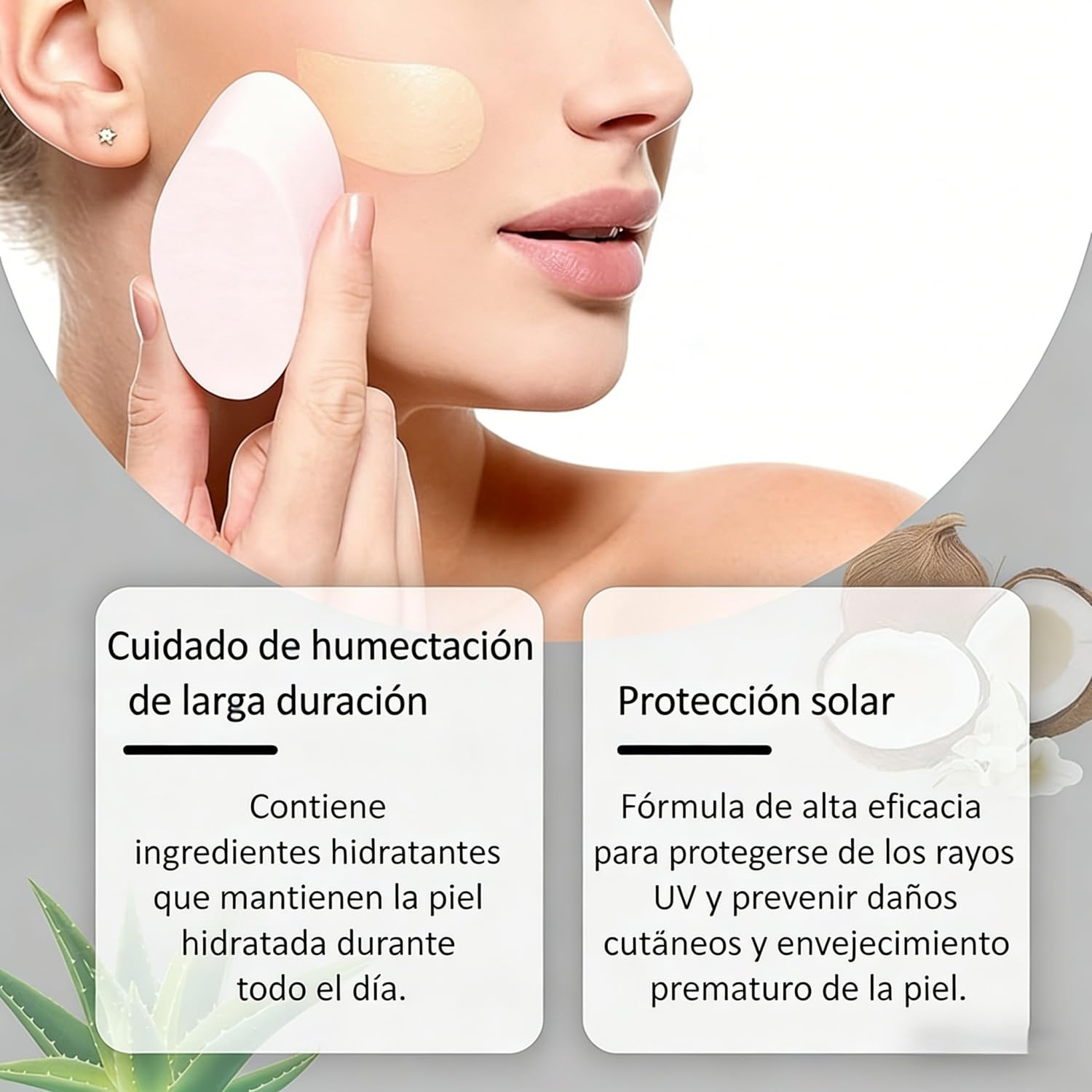 Cosmetics Changing Foundation - Base de maquillaje de larga duración con propiedades matificantes, cubrientes e hidratantes adecuadas para diferentes tipos de piel (2 unidades)