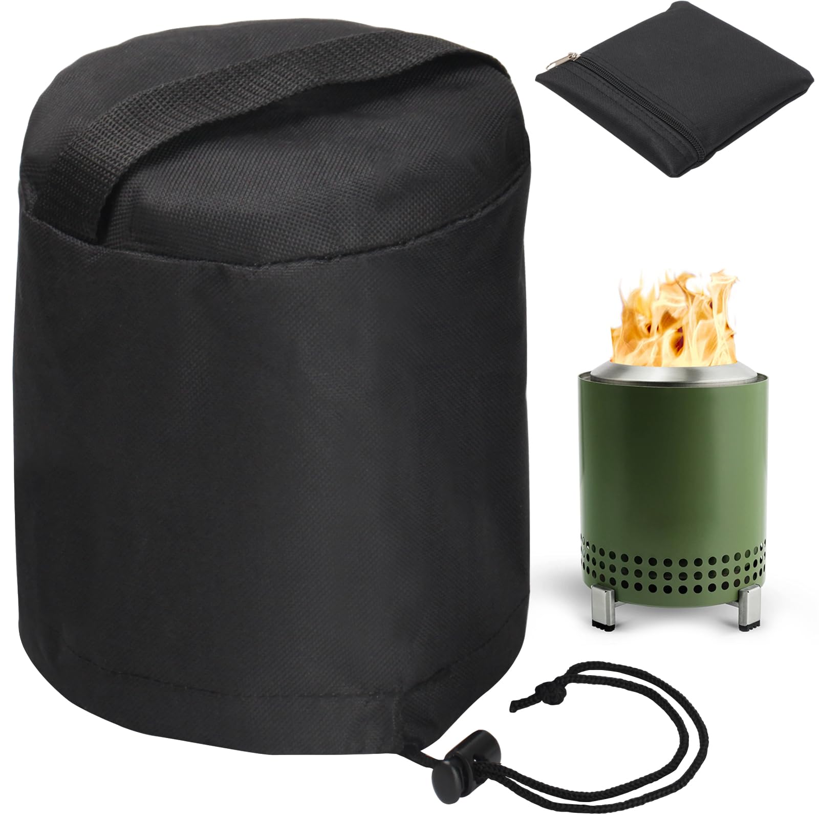 Amazon.com : Indoor and Outdoor Cover for Solo Stove Mesa Standard Size  Tabletop Fire Pit, Made of Heavy Duty 600D Polyester Oxford, Weatherpoof UV  Protection with Windproof Buckle, Drawstring u0026 Cover Storage