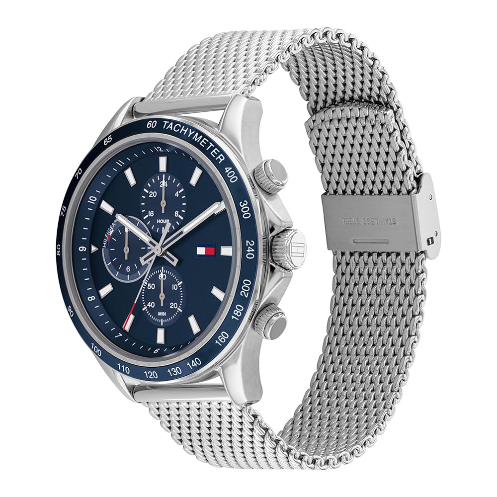 Tommy Hilfiger Orologio analogico da uomo con quadrante blu navy