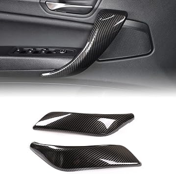 METYOUCAR Car Interior Handle Protection Cover for 1 Series 2 Series F20 F21 F22 F23 2012-2018, Door Handle Panel Pull Handle Trim Carbon Fiber