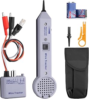 Proster Tone Generator Kit 200EP High Accuracy Wire Tracer Circuit Tester with Storage Bag Cable Toner Inductive Amplifier Cable Tester Kit with Adjustable Volume for Network Cable Collation