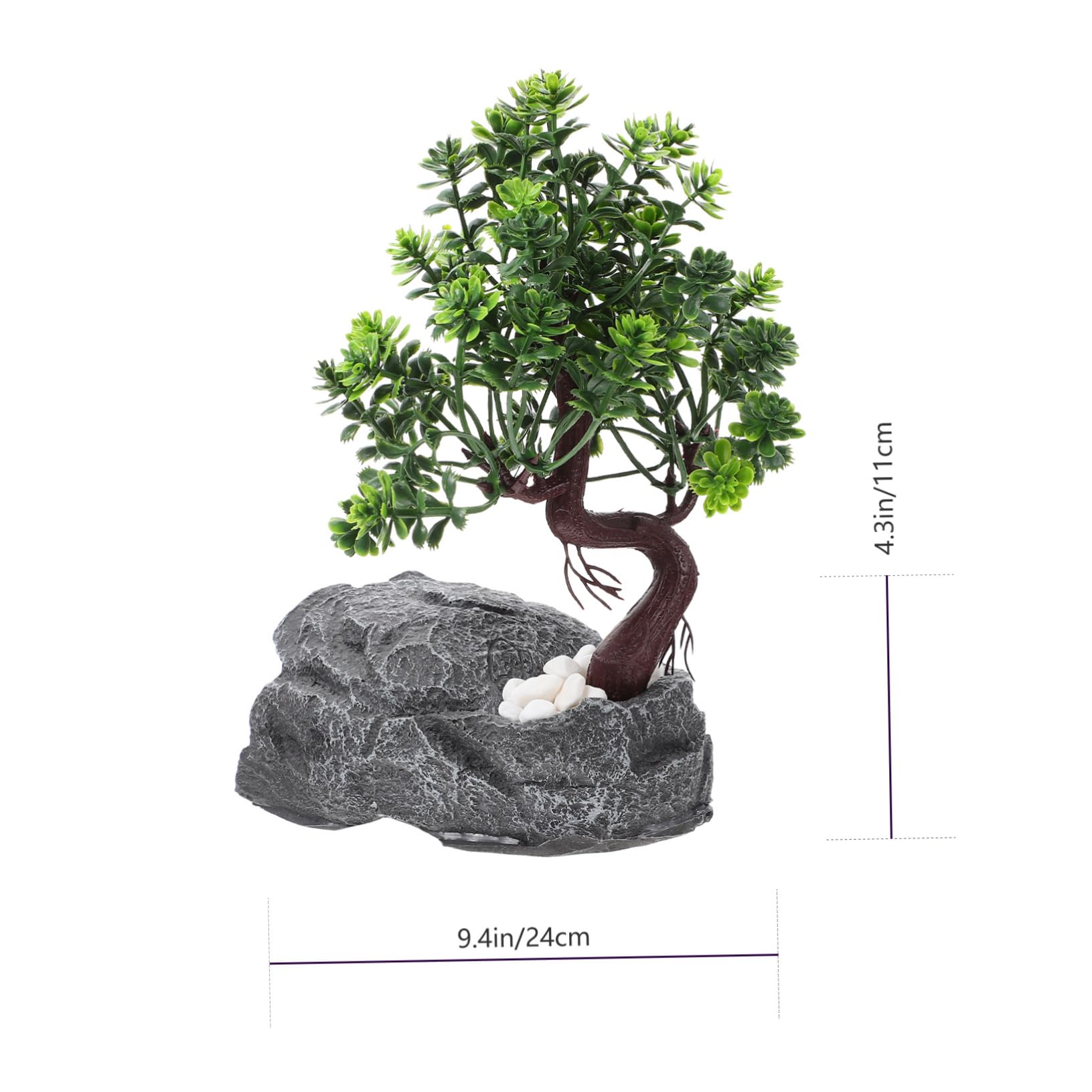 Caverna Nascondiglio in Resina per Rettili, Pietra Realistica | Design Creativo e Leggero, Accessorio Ornamentale Albero Decorativo, per Habitat e Allestimento