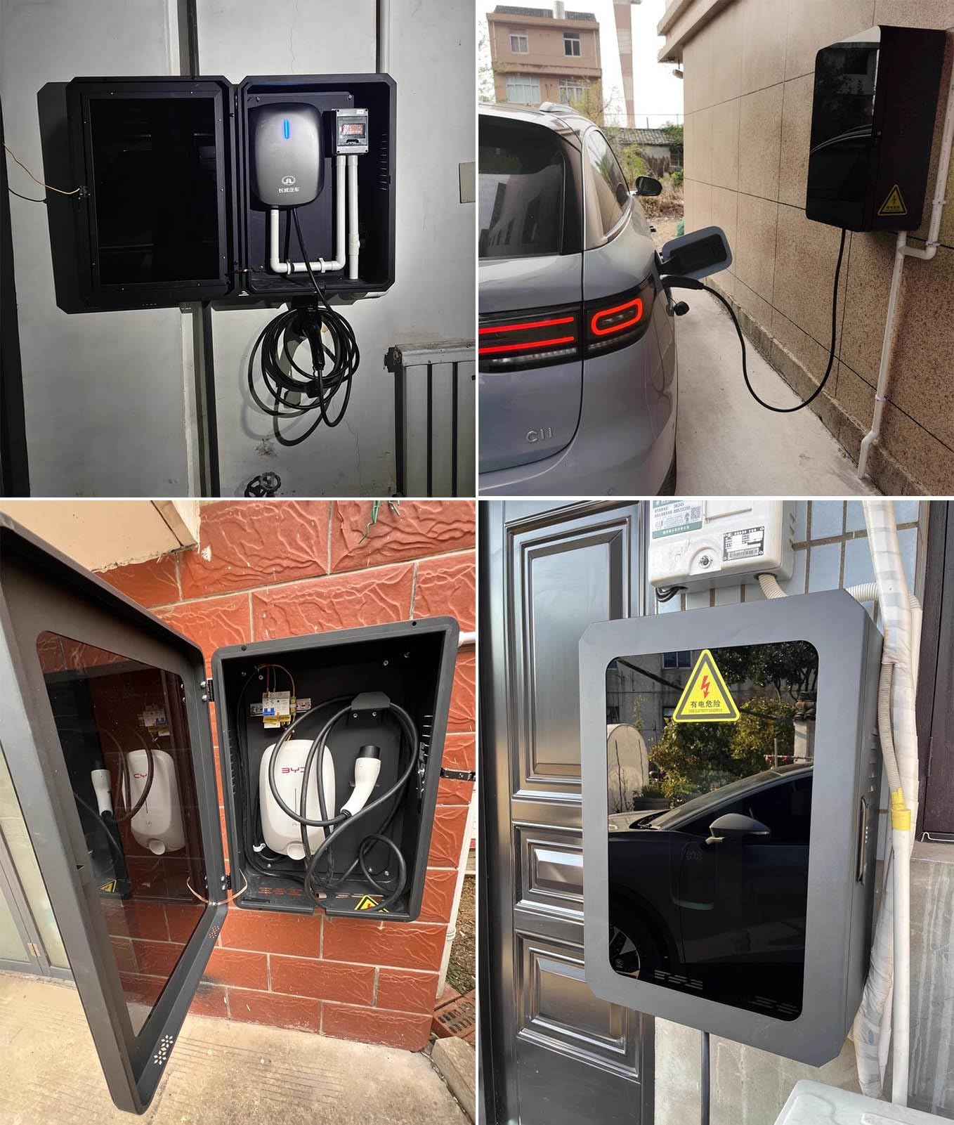 Amazon.co.jp: EV 充電器ホルダー 壁掛け式 EV充電ケーブルホルダー