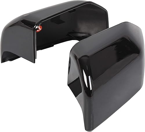 Miniatura 5 de ECOTRIC Parte superior superior superior del conductorpasajero - Fundas de espejo negro brillante para Ford F150 F-150 2015-2020 (juego de 2 fundas
