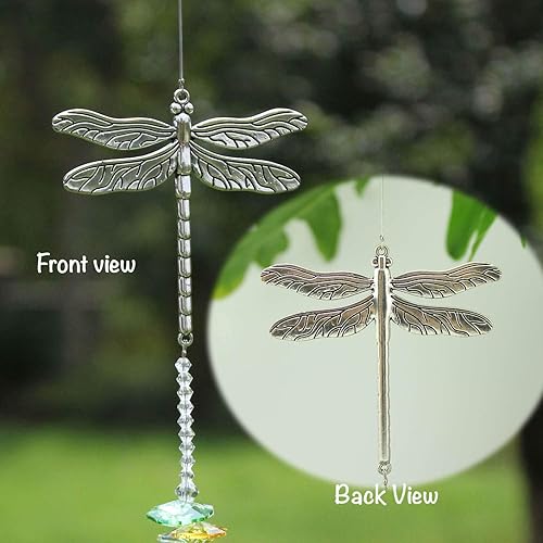 Miniatura 25 de Colgante de cristal para colgar en el jardín, diseño de prismas de cristal, ideal para decoración del hogar, regalo para mamá, amigos, abuela.