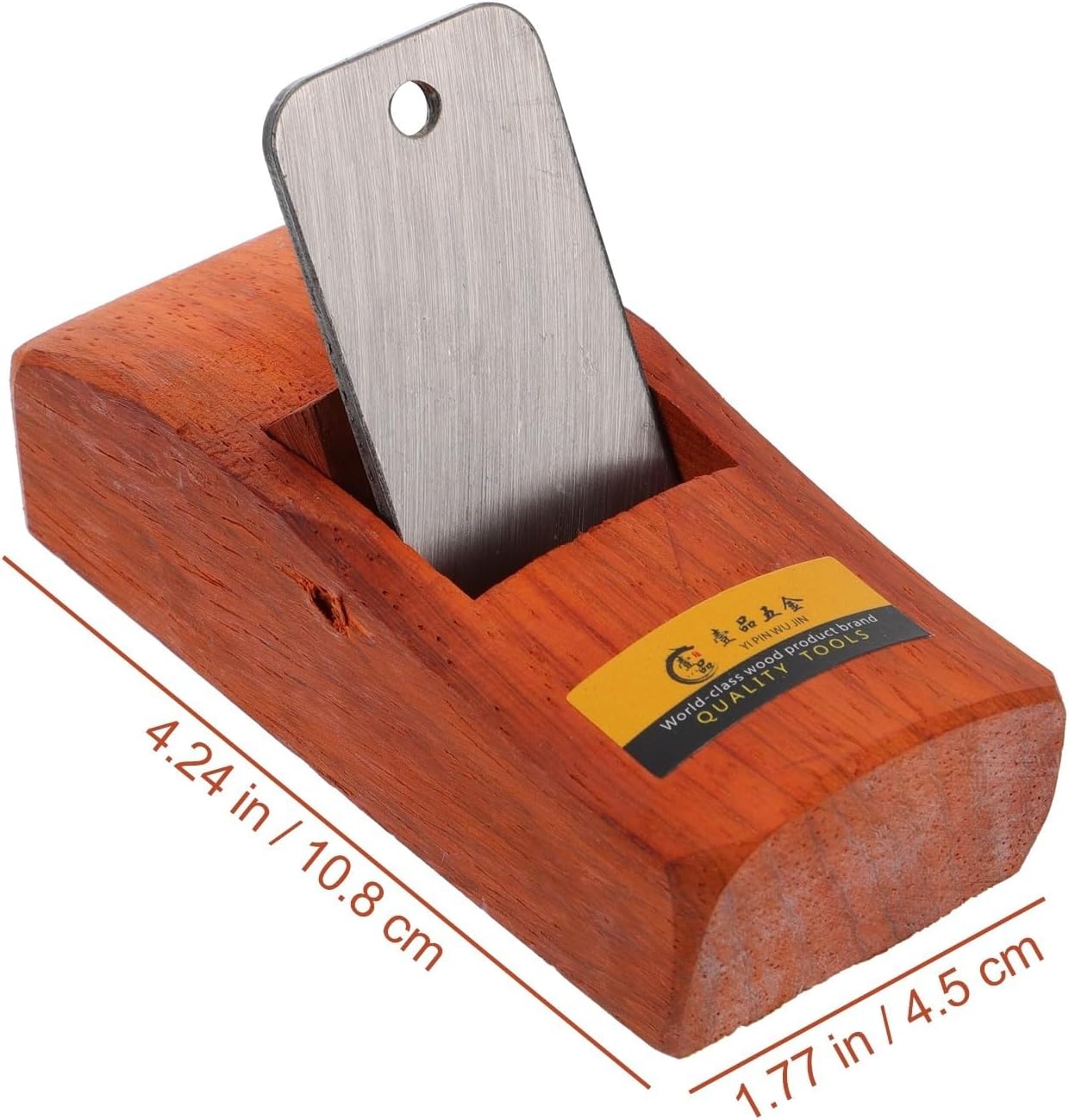 VOSAREA Professional Woodworking Hand Planer Tool with Steel Blade, Comfortable Touch and Efficient Mini Handheld Planer for Wood Craft and Carpentry Projects