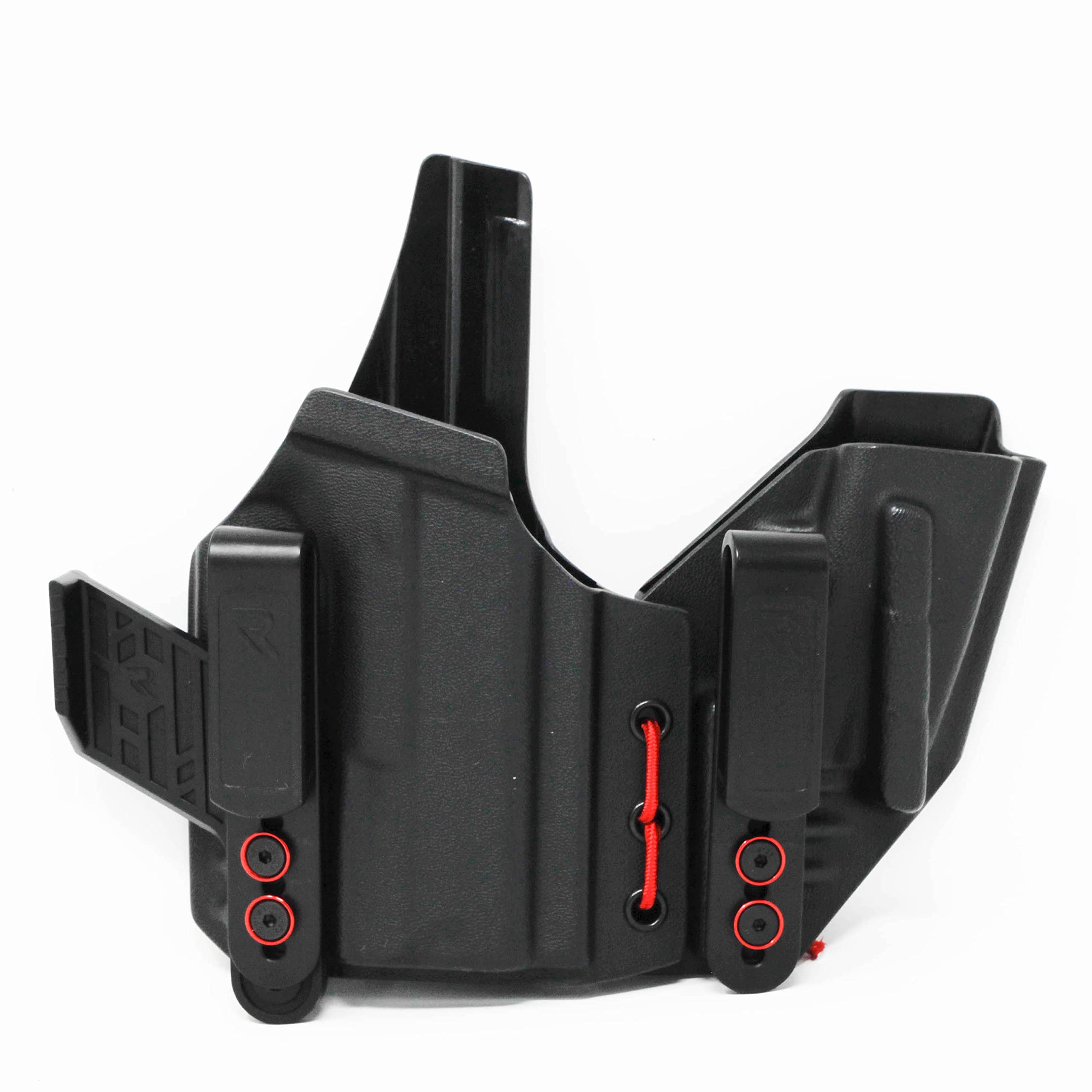 Radial Innovations Appendix Carry (AIWB) Gun Holster, Compatible with Glock 26 (Gen 2-5), Glock 27 (Gen 2-4) (Left-Handed, Red)