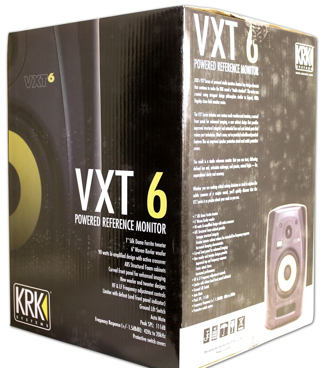 KRK Monitor de estúdio ativo VXT6 – 6 polegadas, 90 watts : Amazon
