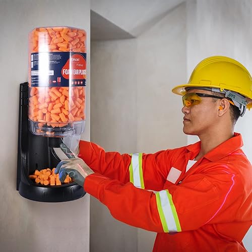 Miniatura 5 de Dison Dispensador de tapones para los oídos de espuma, reducción de ruido de 38 dB, tapones para los oídos para protección auditiva