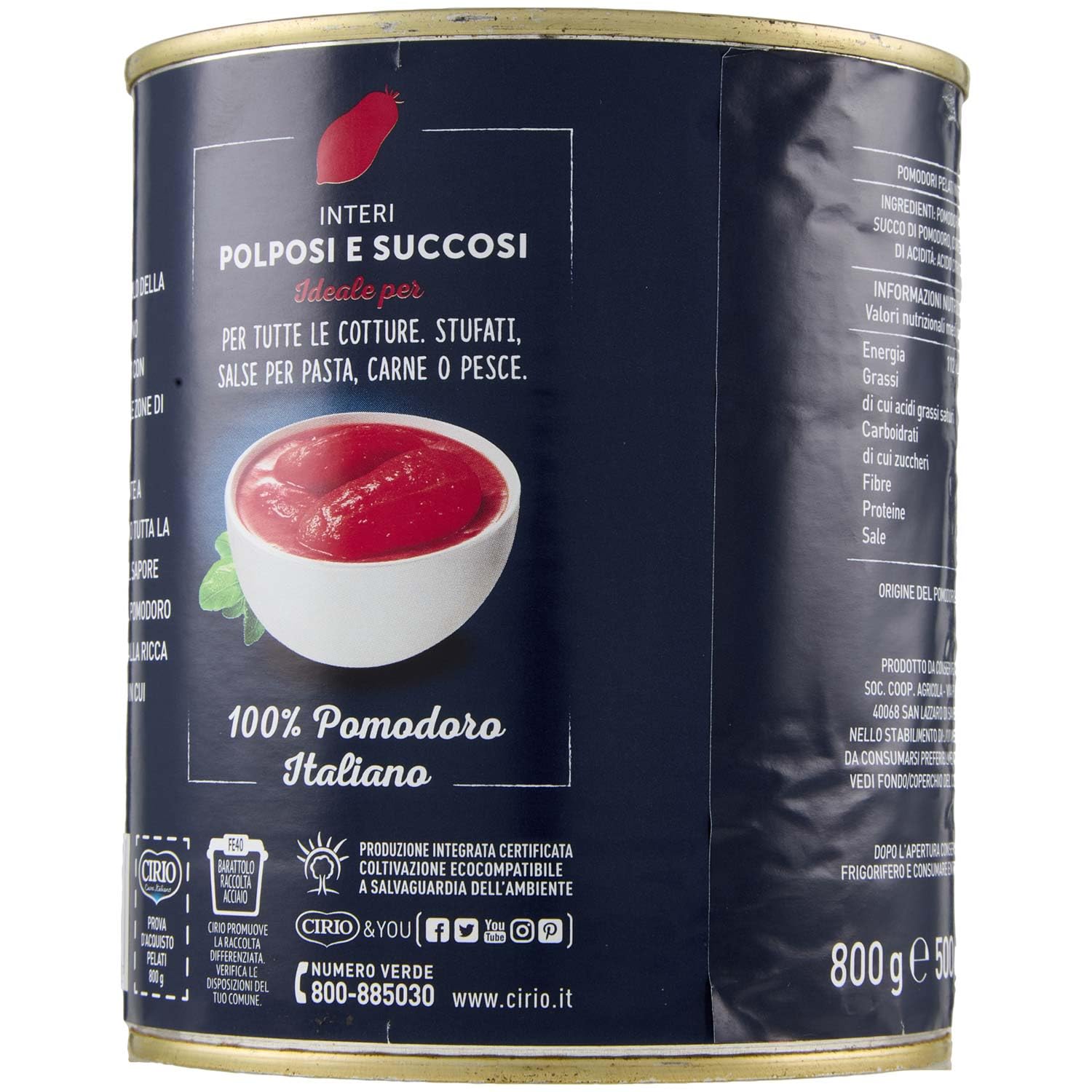 Cirio Peeled Tomato, 800g 1