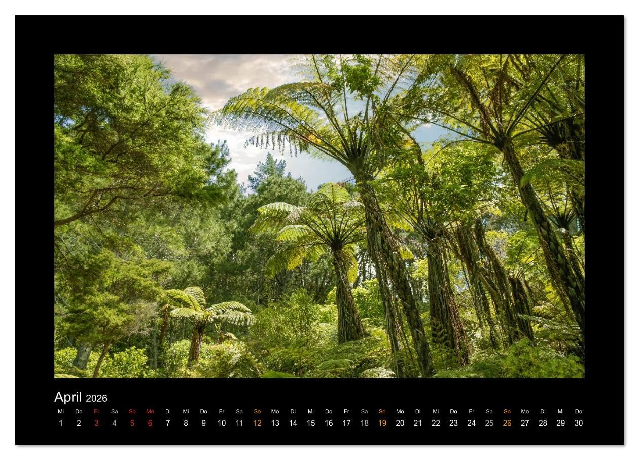 Neuseeland - Wunderwelt der Natur (Wandkalender 2026 DIN A2 quer), CALVENDO Monatskalender: Faszinierende Aufnahmen von unberührten und einsamen Naturlandschaften Neuseelands. (CALVENDO Natur)