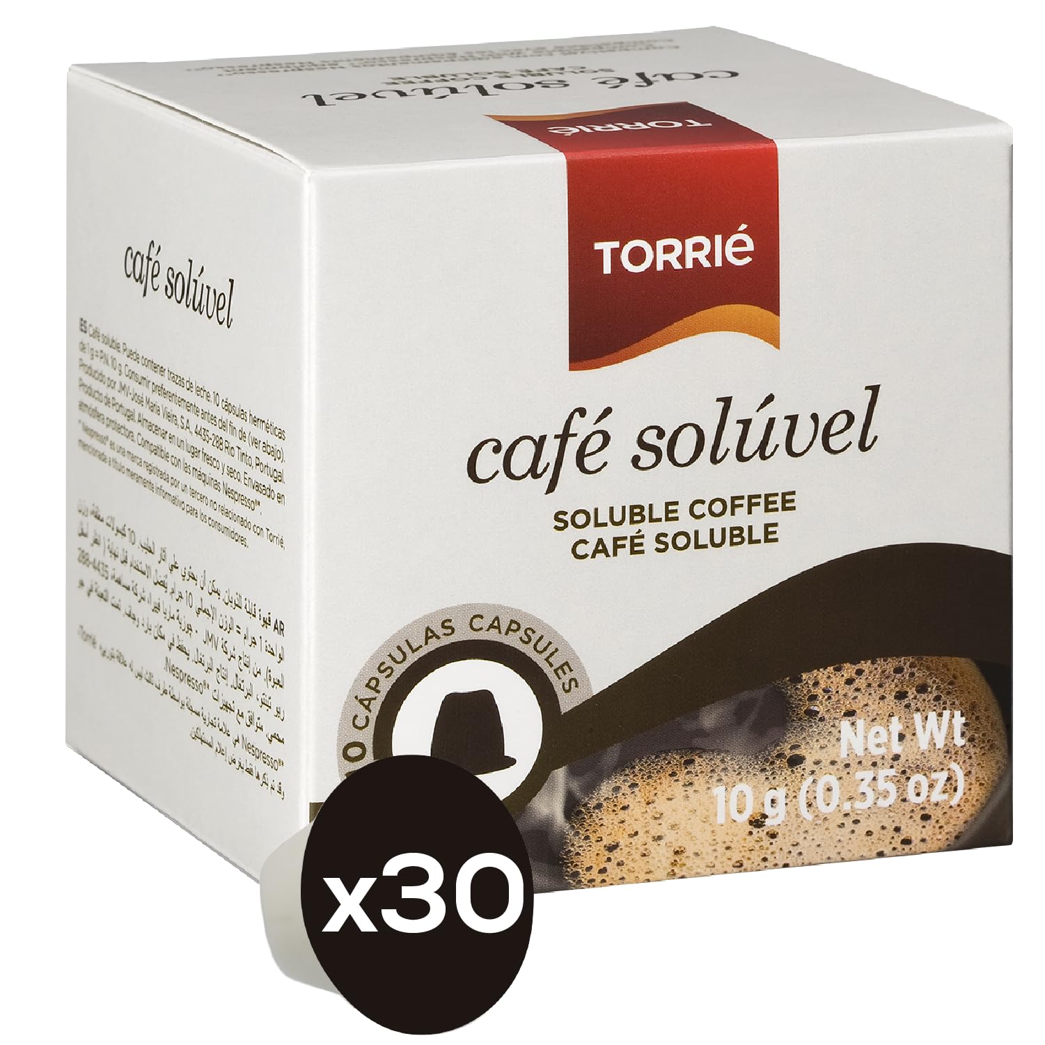 Torrié Instant Coffee Pods Compatible with Nespresso® Original Machines (30 pods)