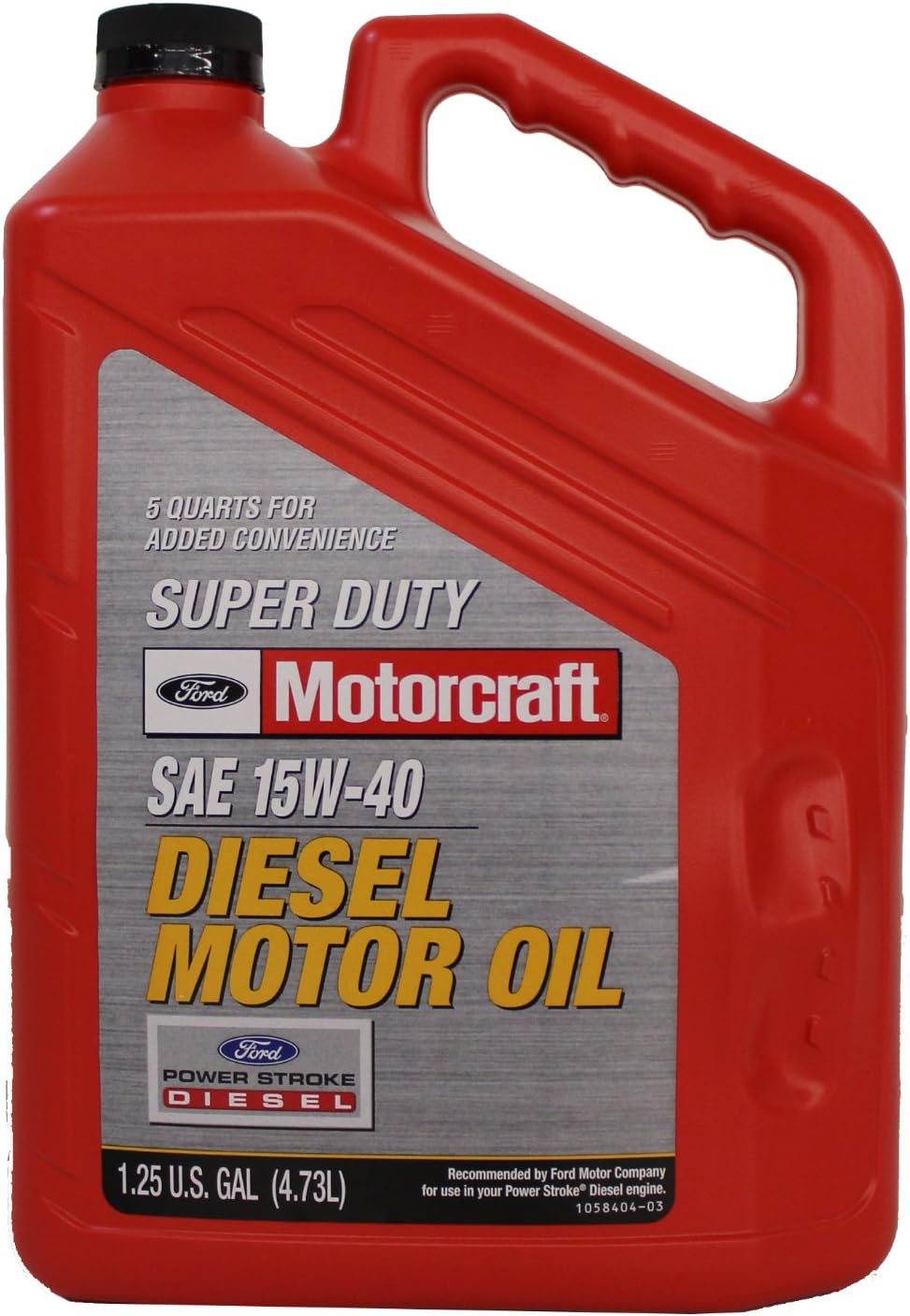 Genuine Ford Accessories (XO-15W40-5QSD) SAE 15W-40 Super Duty Diesel Motor Oil - 5 Quart