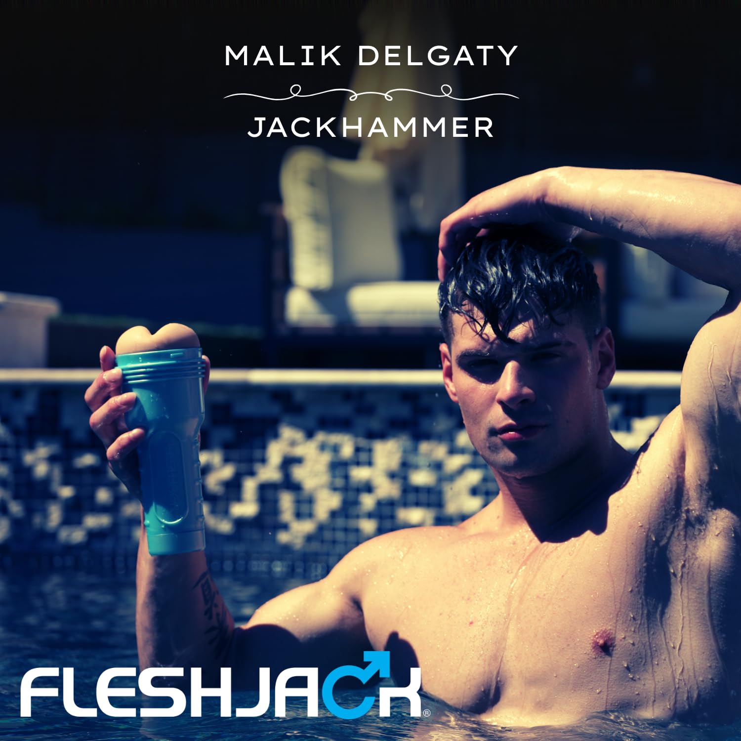 Fleshjack Malik Delgaty Masturbador Masculino Real Textura Jackhammer Diseño Interior Estrecho