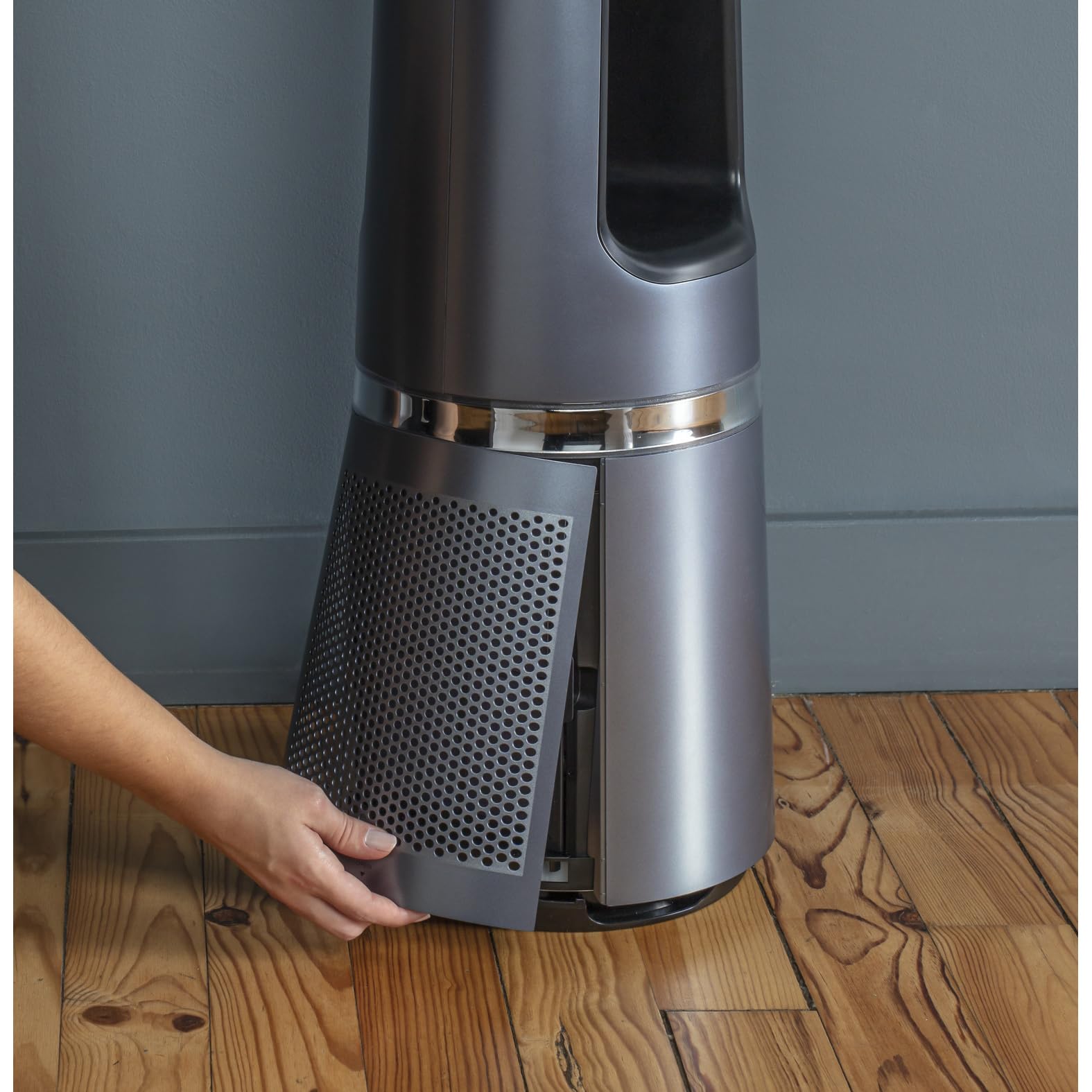 Rowenta Eclipse 2in1 Luftreinigungsventilator, Ventilator und Luftreiniger, bis zu 99,95% der Feinpartikel, Luftstrom bis 8m, Oszillation, 12 Geschwindigkeiten, Nacht-Modus, QU5030F0