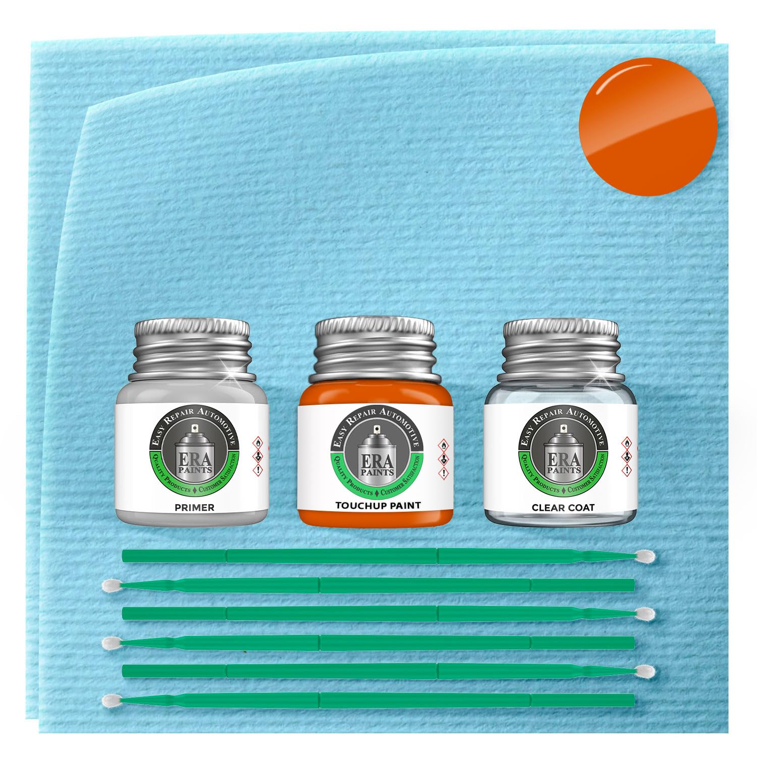 ERA Paints N20/N2O - Federation Orange for KIA Exact Match Automotive Touch Up Paint Jar - Premium Kit