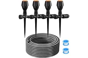 LADER Sprinkler Kit for Lawn, 360 Degree Auto Rotate Irrigation System