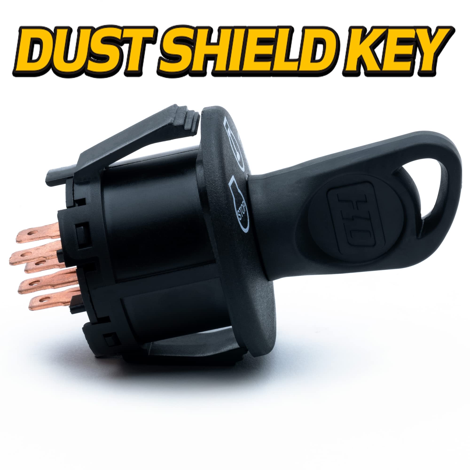 HD Switch Starter Ignition Key Switch & Protective Umbrella Key AM132808 AM122881 GY00191 fits John Deere LT133 LT155 LT166 LT190 LTR155 LTR165 SST SST15 SST16 SST18 Scotts Sabre Lawn Mower Tractors