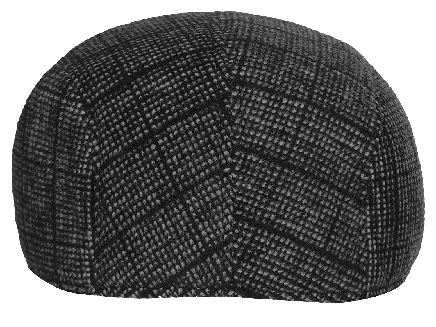 RR DESIGN Polyester Ivry/Golf/Flat Tweed Hats for Men-Pack of 1-Free Size- (Black Checkered Pattern) 1