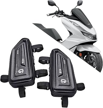 For PCX160 pcx 160 2021 2022-2025 2026 Motorcycle Tool Bag Triangle Side Bag EVA Hard Shell Motorcycle Storage Bags Water-resistant Tail Bag 2Pcs