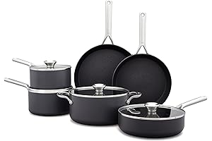 Professional Non-Stick Cookware Set: OXO 10-Piece Hard Anodized Pots and Pans