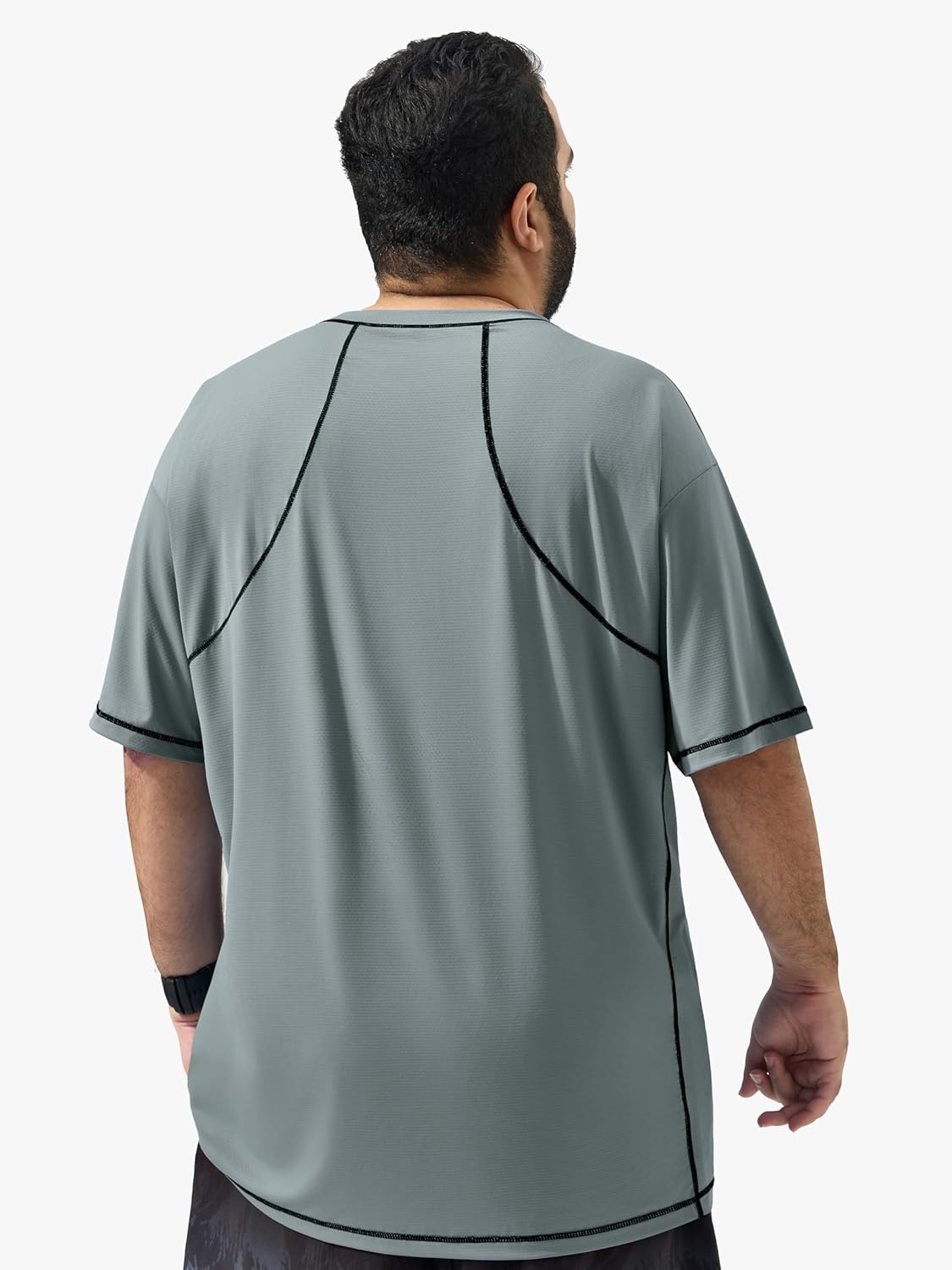 Arcweg Mens Big and Tall Swim Shirt UPF 50+ Sun Protection Rash Gard T-Shirt Quick Dry XL-6XL