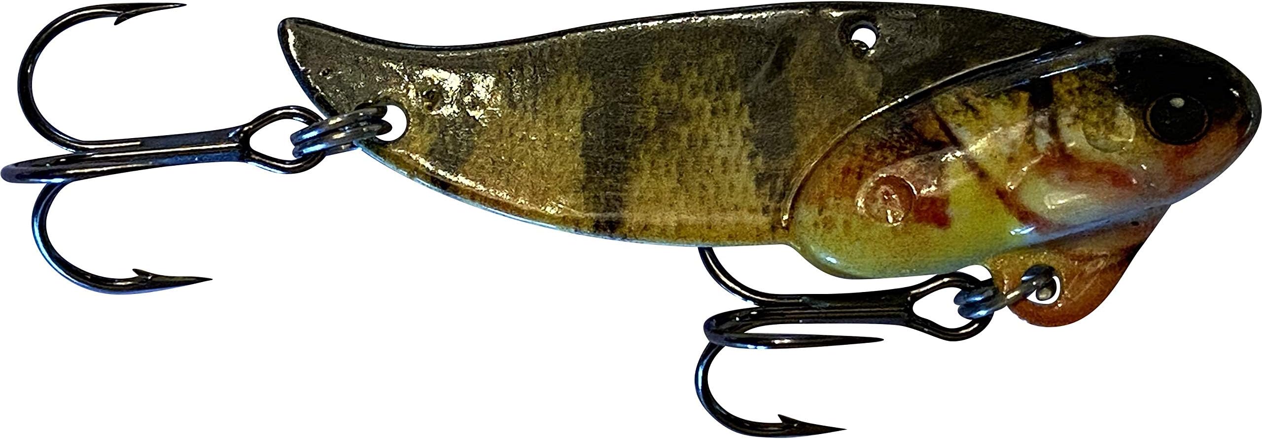 (2 Pack) - Blitz Lures Fishing Lures Metal VIB Hard Spinner Blade Baits for Bass Walleyes Trout Fishing Spoons - Blitz Blades Made in USA Zinc