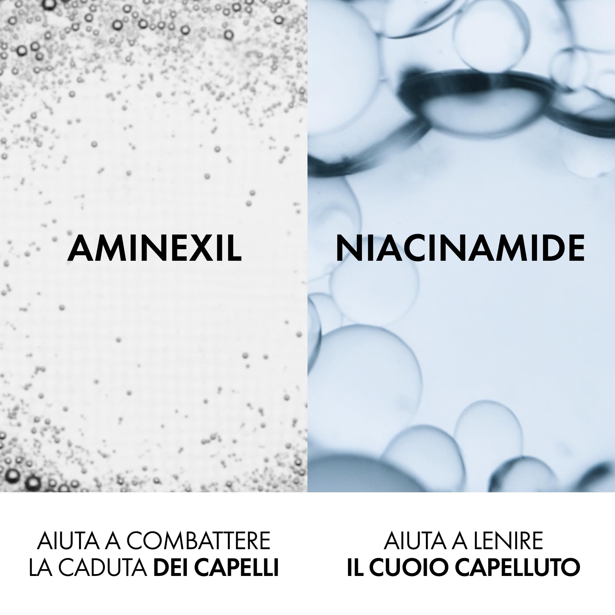Vichy Dercos, Shampoo Energizzante, Per Tutti i Tipi di Capelli, Azione Anti-Caduta, Capelli Sani e Forti, Arricchito con Aminexil e Niacinamide