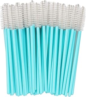 yaoqijie 1000 unids/lote cepillo cosmético herramientas de maquillaje pinceles Mascara varitas aplicador micro pestañas desechables para extensión de pestañas duradera (color del mango: blanco)