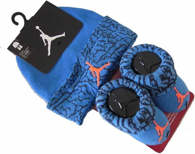 Baby Boy Nike Air Jordan babbucce e berretto set, Ragazzi, Deep Blue :  Abbigliamento