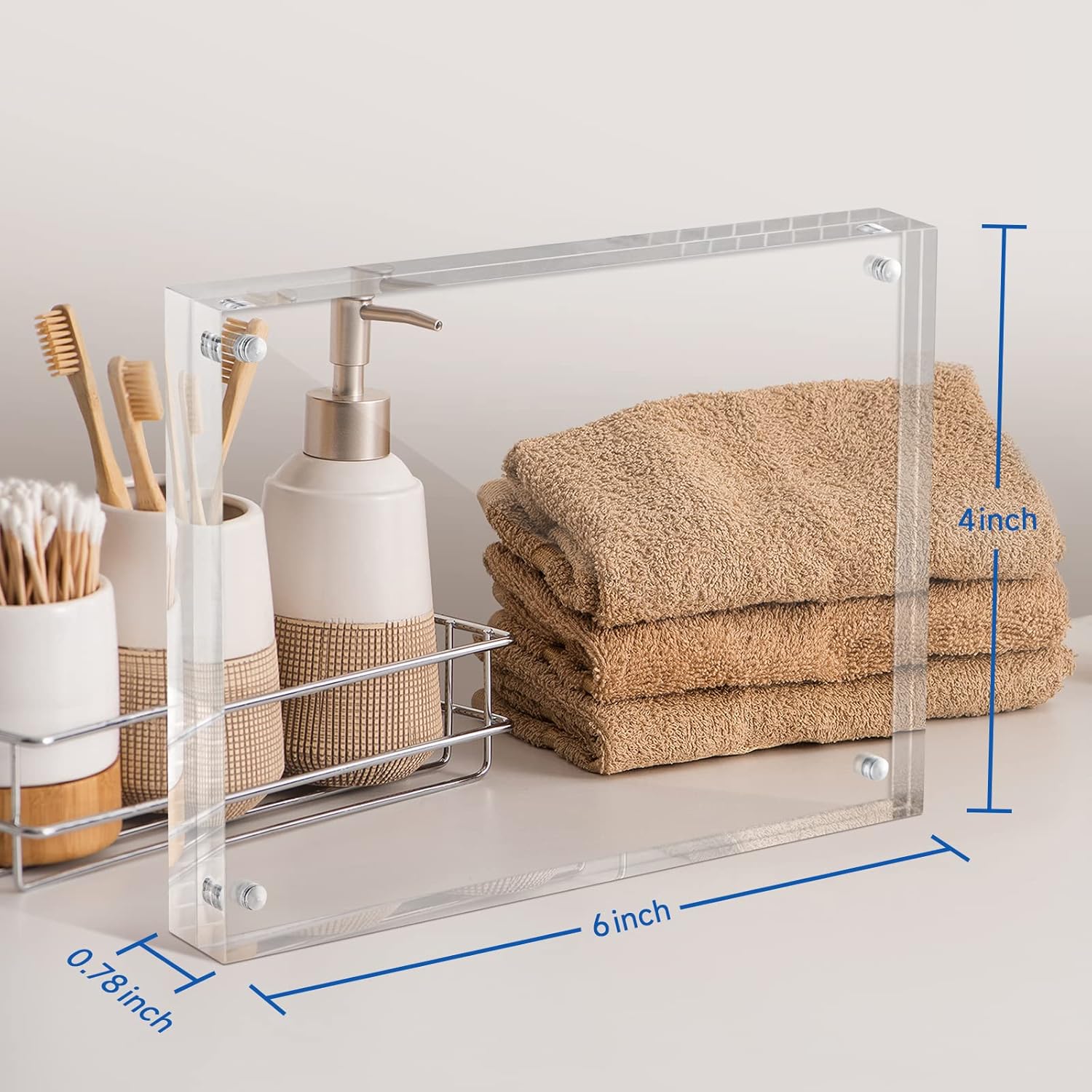 Buy McBlancok Picture Frame 4x6 Acrylic Clear Frame 2Packs