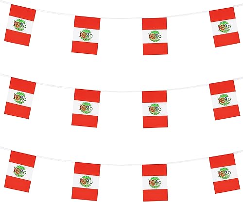 Vista 134 de ZXvZYT Cadena de bandera haitiana de Haití, pequeñas mini banderines de Haití, para gran apertura, eventos deportivos nacionales, decoraciones