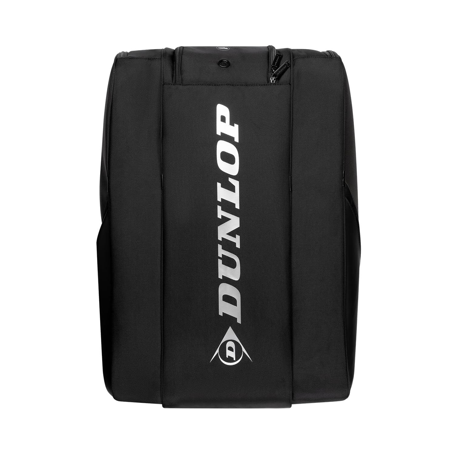 Dunlop FX Performance Padel Bag - Thermal bag a 3 scomparti, 65L - Nero/Gun Metal/Cian - Stile Premium Zaino