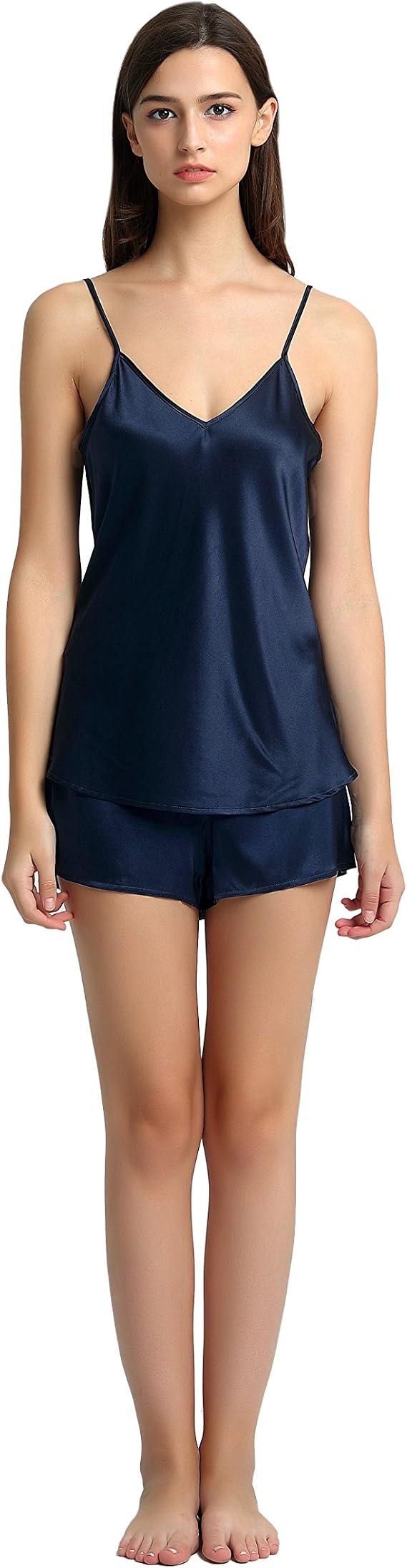 Jasmine Silk Pure Silk Camisole Chemise Top Vest Navy : Amazon.co.uk:  Fashion