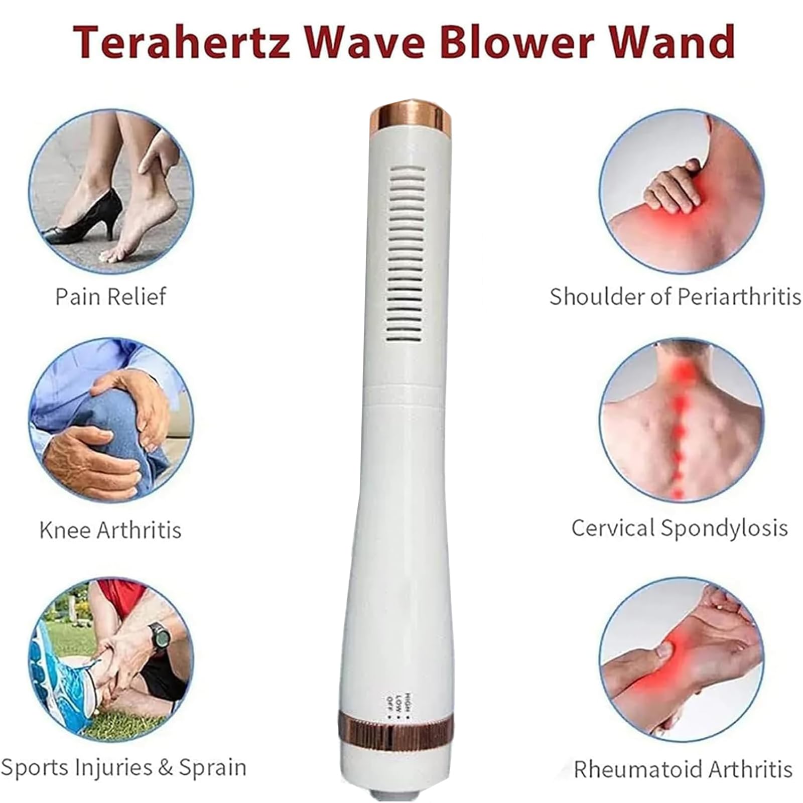 Terahertz urządzenie do terapii, dmuchawa terahercowa, 3-stopniowa regulacja temperatury, głębokość penetracji: 10-15 cm, do domu i placówek medycznych