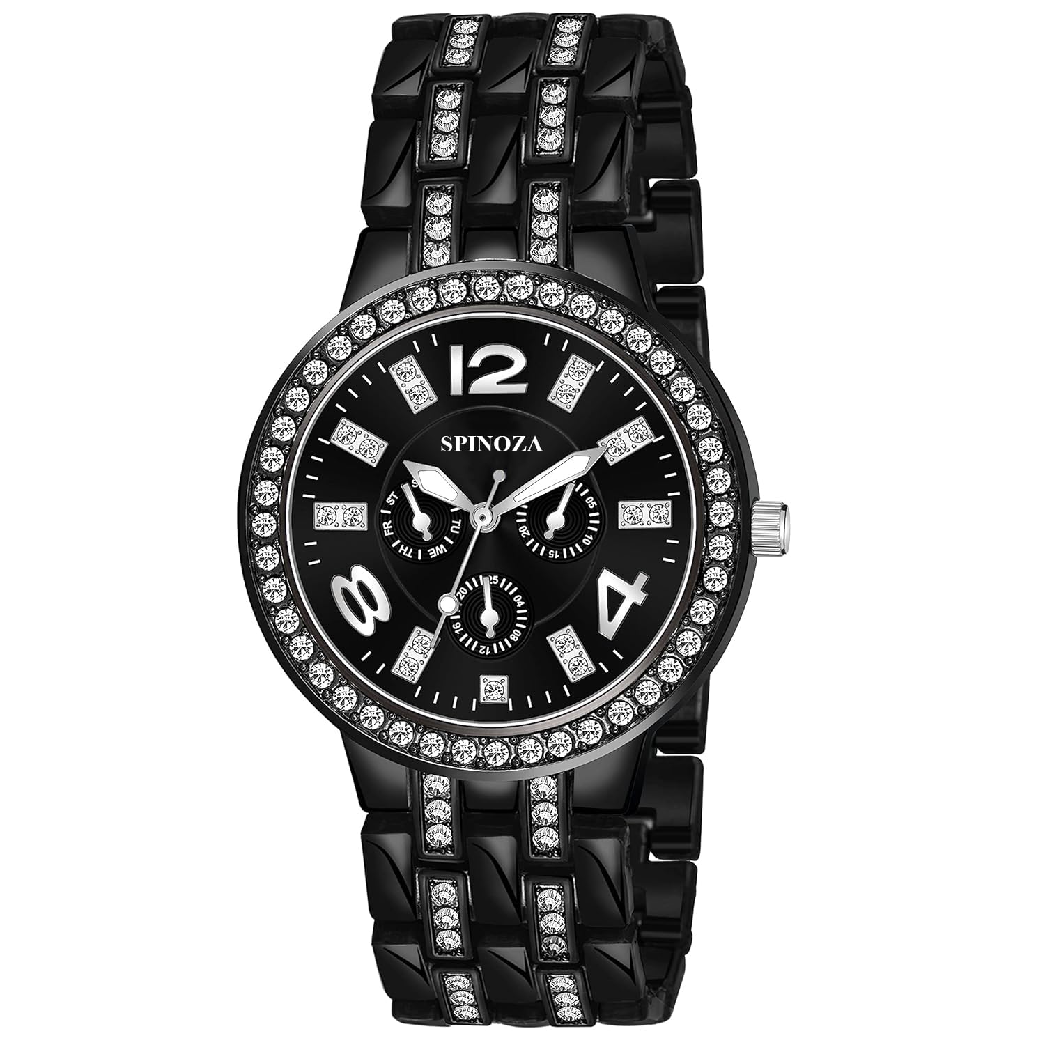 WANTON an New Fashionable Golden Diamond Chronograph Design dial Watch for Womens (P_C_B_1011) (Golden) (B0C1ZT6HYD) Amazon Price History, Amazon Price Tracker