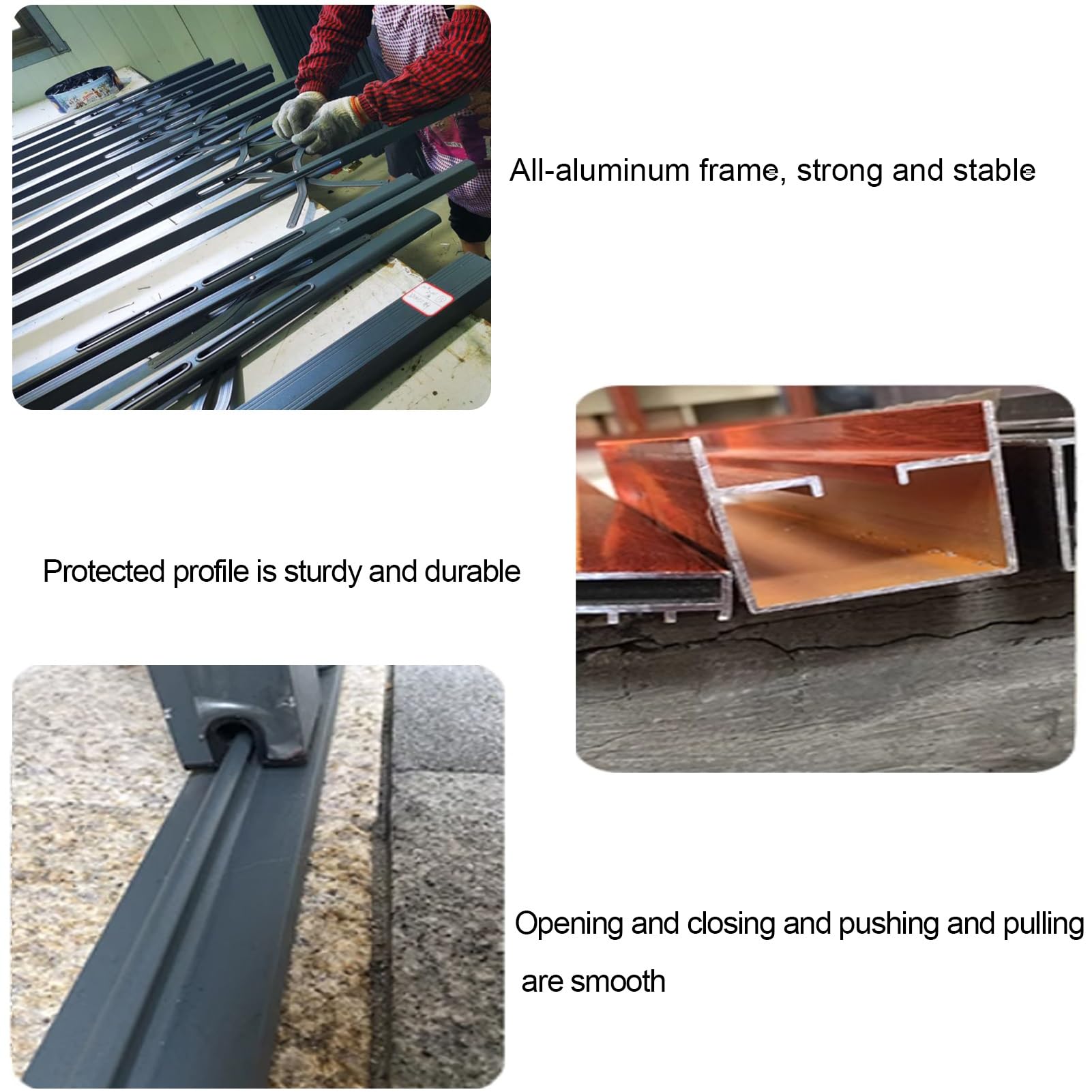 Barres de sécurité coulissantes extérieures verrouillables en aluminium, porte anti-effraction pliable, barrière de protection élégante et durable pour fenêtres de maison (vert, 80 x 170 cm)