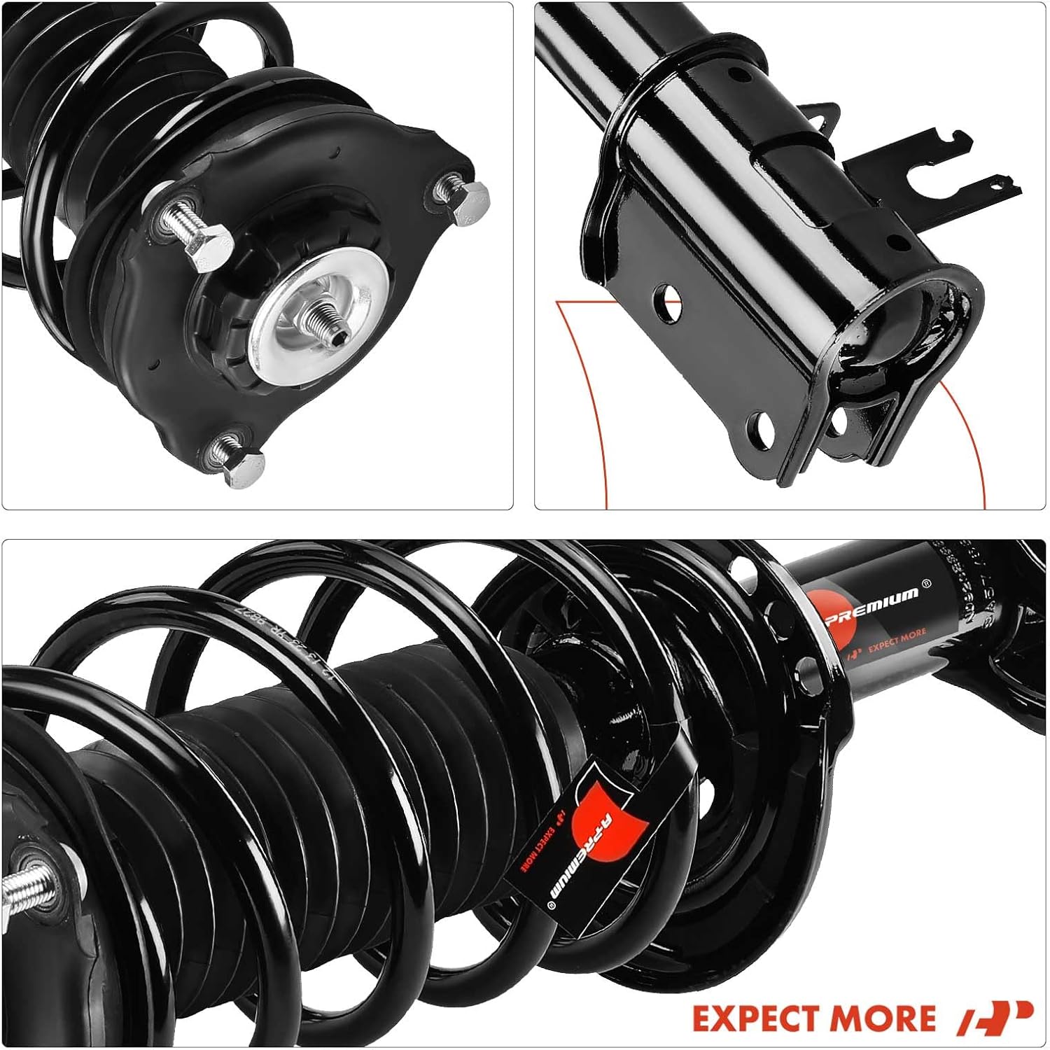 A-Premium Front Complete Strut and Coil Spring Assembly Compatible with Jeep BU Series Renegade 2015 2016 2017 2018, FWD, 2-PC Set